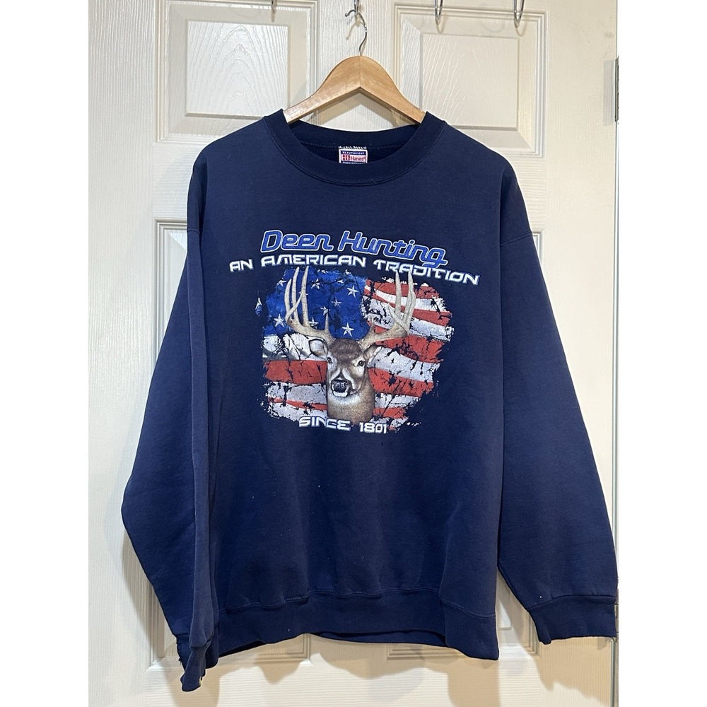 Vintage‎ Hanes Deer Hunting Crewneck Size XL